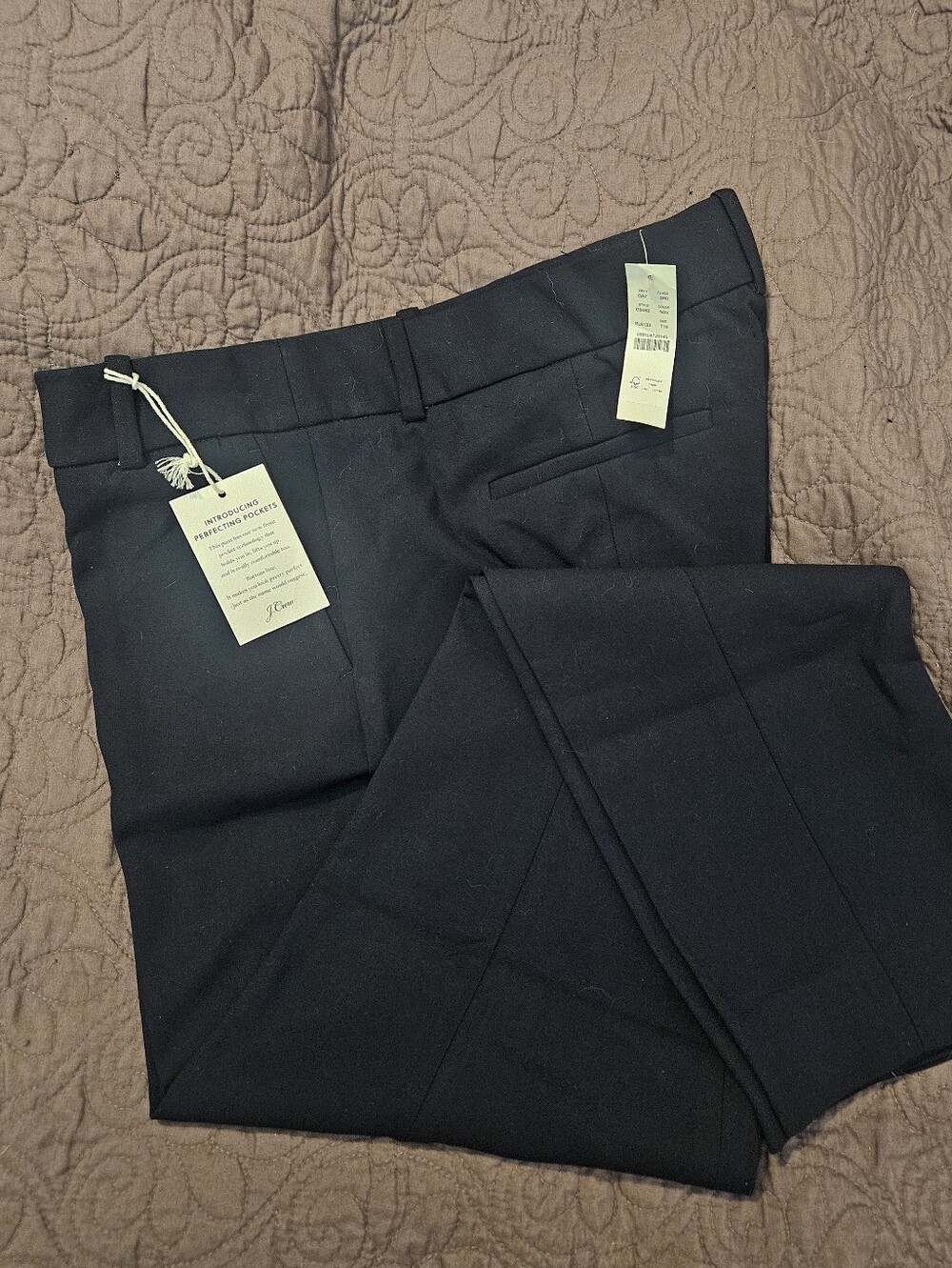 J.Crew Cameron Slim Crop Pant In Four Season Stretch Navy Women's 14T